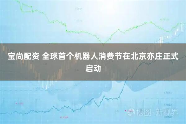 宝尚配资 全球首个机器人消费节在北京亦庄正式启动